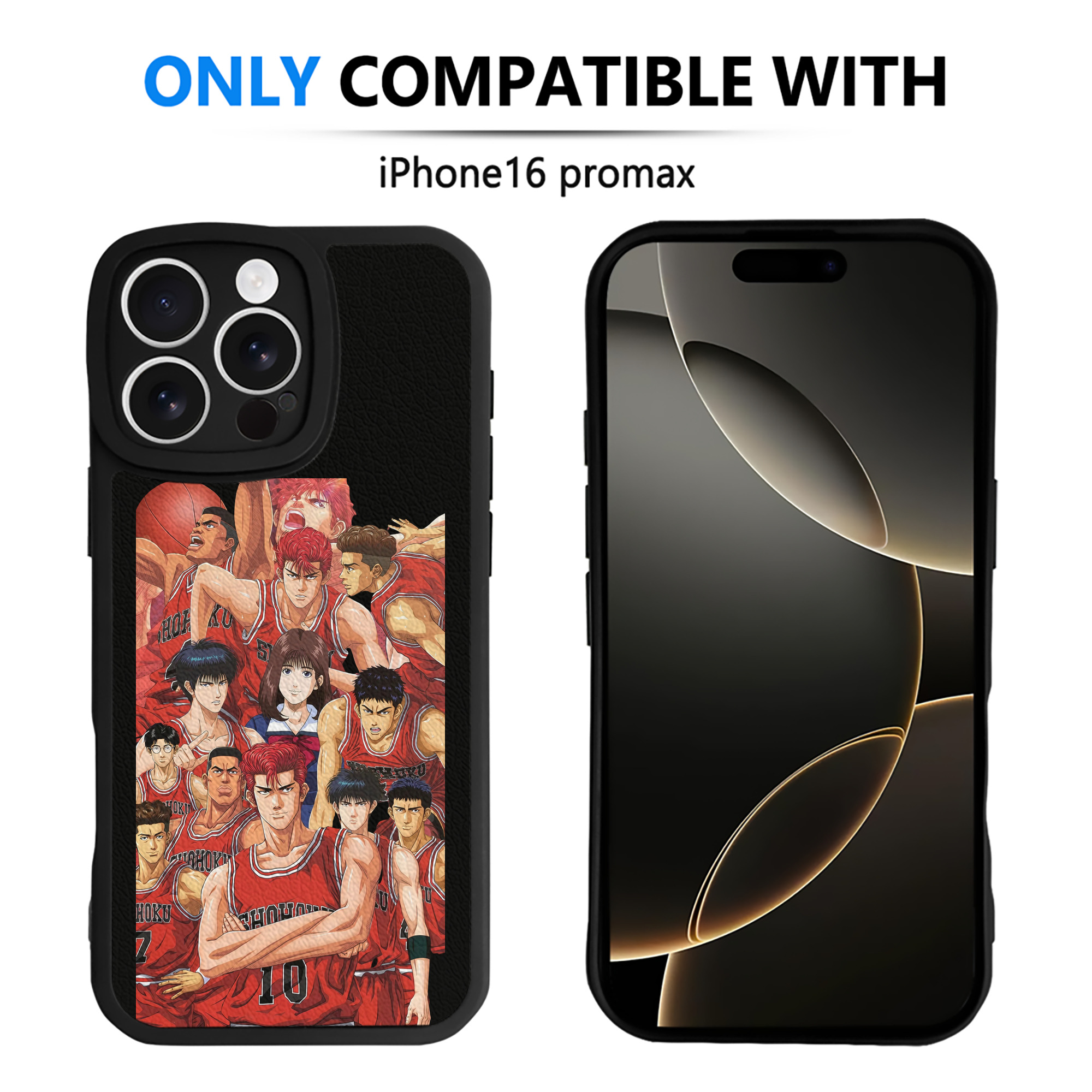 （画像用） SLAM DUNK／スラムダンク 【iPhone 16シリーズ対応】シリコンスマホケース（レザー調） 材質：シリコン